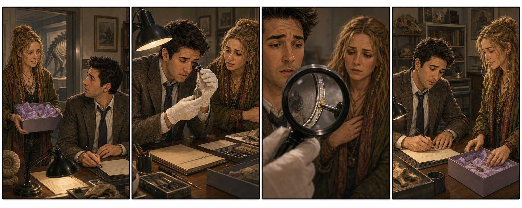 Group 5 four-panel scene strip